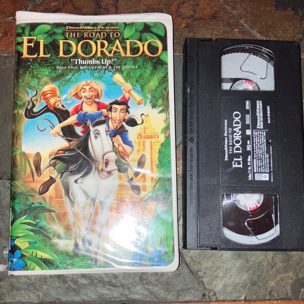 The Road‎ to El Dorado VHS Tape Animation